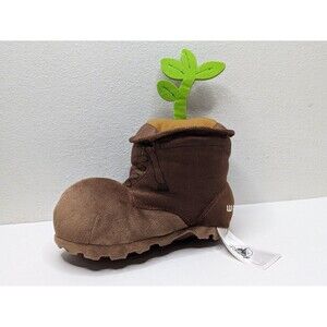 Disney Pixar Wall-E Brown Boot Green Plant 7" Plush Soft Toy EarthDay